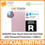 SEAGATE NEW One Touch External Hard Drive / Hard Disk / HDD with Password Protection / USB3.0, 2TB. SEAGATE Singapore Local 3 Years Warranty